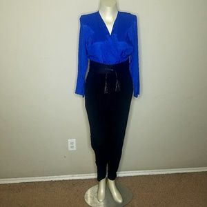 **SOLD**Vintage Color Block Jumpsuit